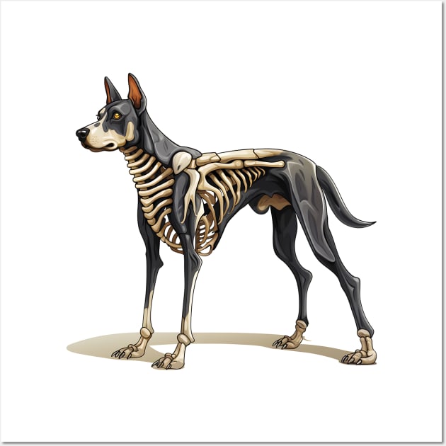 Doberman skeleton paint sales